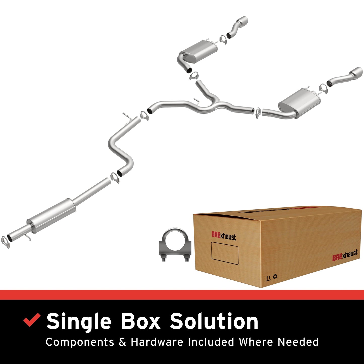 BRExhaust 2012-2016 Chevrolet Direct-Fit Replacement Exhaust System