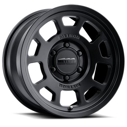 (set of 4) Method MR705 Matte Black | 17x8.5" +0mm | 5x5in Wheel