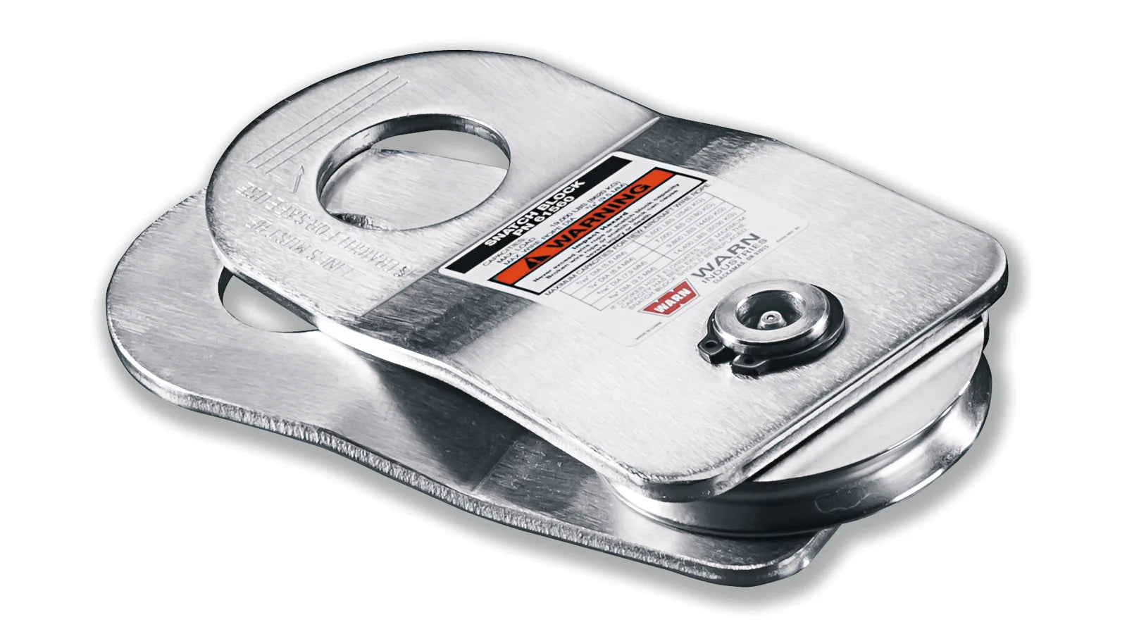 WARN 88899 Snatch Block 20000 lb Cable Rope Winch Recovery Greasable Pulley 3/8