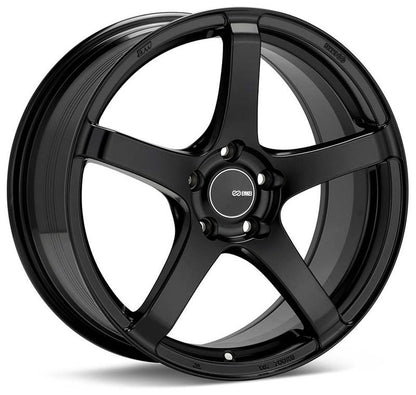 (set of 4) Enkei Kojin Matte Black | 18x8" +45mm | 5x100mm Wheels