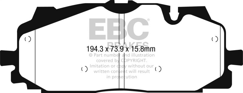 EBC DP52277NDX fits Audi 2018+ RS5 2.9 TT Blue stuff Front Brake Pads