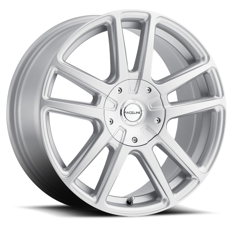 (set of 4) Raceline 145 Encore Gloss Silver | 16x7" +40mm | 5x100/5x114.3mm Wheel