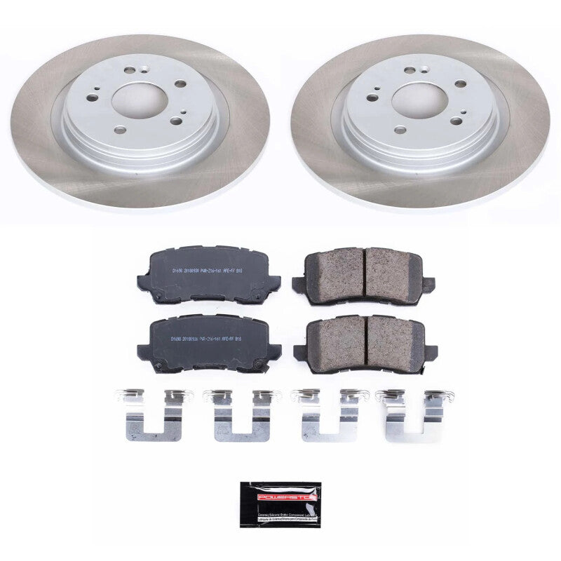 PowerStop 18-20 Honda Odyssey Rear Semi-Coated Rotor Kit (SC7903)