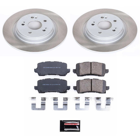 PowerStop 18-20 Honda Odyssey Rear Semi-Coated Rotor Kit (SC7903)