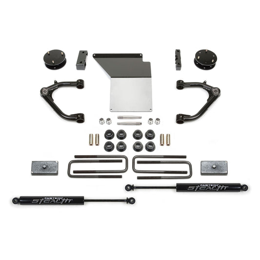 Fabtech 4" Uniball Upper Control Arm System w/ Rear Stealth Shocks | GM C/K1500 Pickup (14-18) (K1071M)