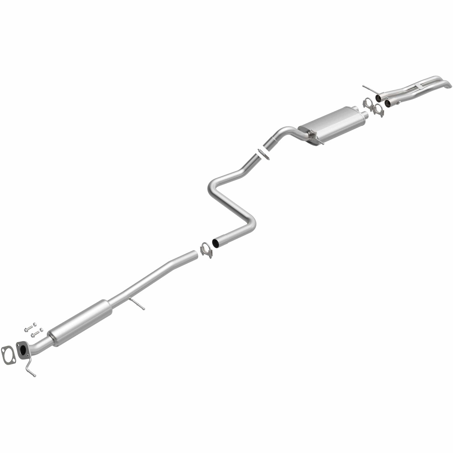 BRExhaust 2011-2019 Ford Fiesta 1.6L Direct-Fit Replacement Exhaust System