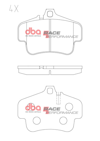 DBA RP Performance Rear Brake Pads | Porsche 911 996/997 (97-13) (DB1401RP)