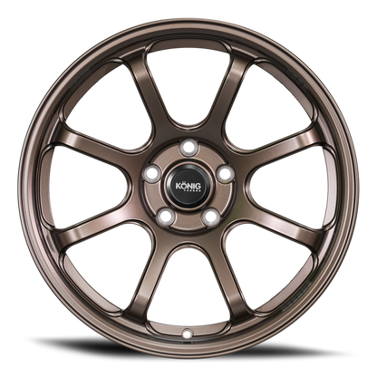 (set of 4) Konig F6SX Race Bronze | 18x10" +40mm | 5x120mm Wheel