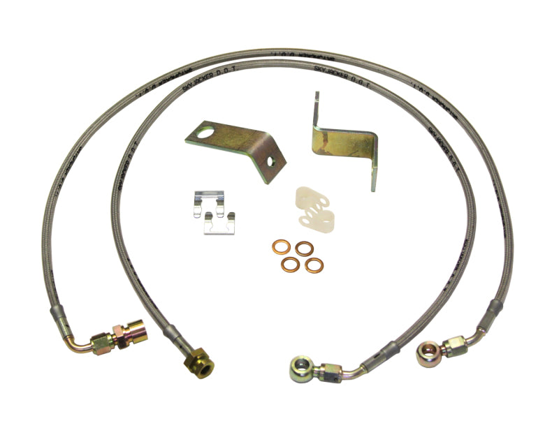 Skyjacker FBL56 SS 4-8" Lift Front Brake Line Pair for 05-07 Ford F250