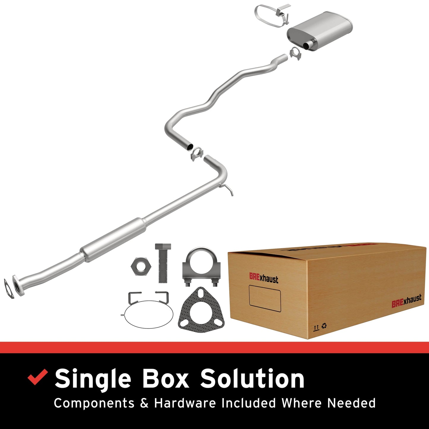 BRExhaust 1993-1998 Saturn Direct-Fit Replacement Exhaust System