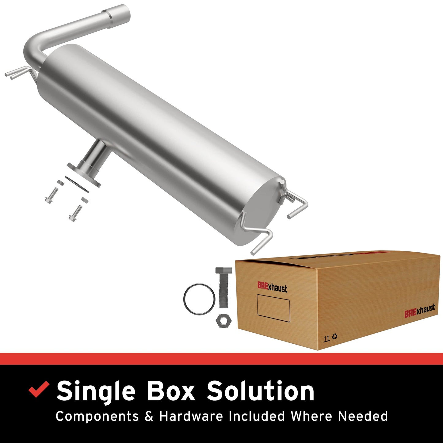 BRExhaust 2001-2003 Toyota RAV4 2.0L Direct-Fit Muffler Kit