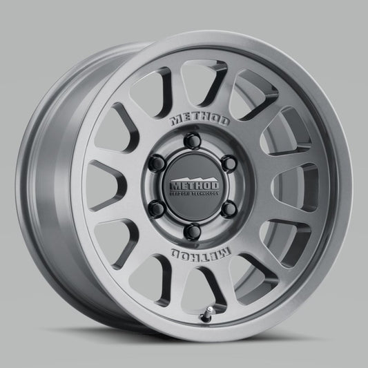 Method MR703 Gloss Titanium | 17x8.5" +0mm | 5x5mm Wheel