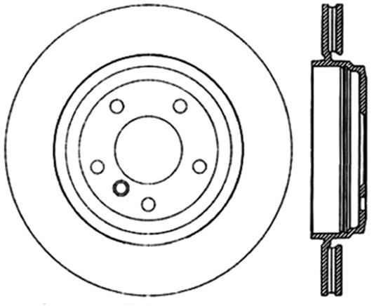 StopTech for Sport Slotted (CRYO) 01-06 BMW 330Ci Rear Right Rotor 126.34057CSR
