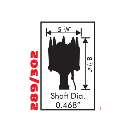 MSD 8582 Billet Distributor Small Block Ford 289/302 IRON GEAR