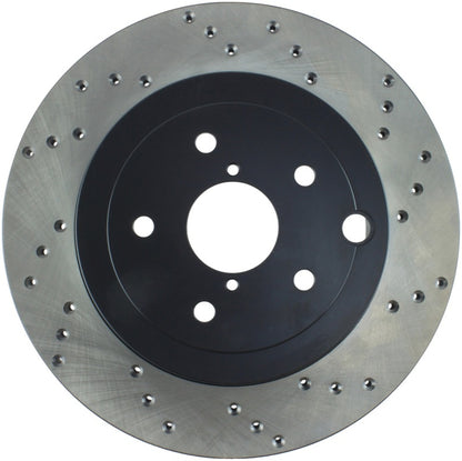 StopTech 128.47030L Sport Cross-Drilled Disc Brake Rotor for Impreza WRX STI