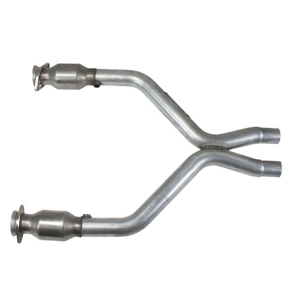 BBK 11-14 Mustang 3.7 V6 Short Mid X Pipe w/Catalytic Converters (1461)