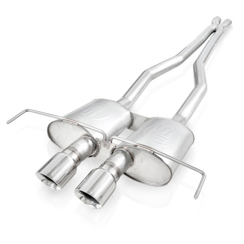 Stainless Works 3in Catback System X-Pipe Chambered Mufflers 4in Tips | Cadillac CTS-V Coupe (09-15) (CTSVCPCBHDR)