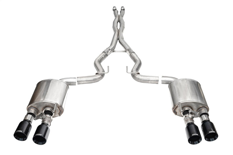 CORSA Xtreme Valved / 3.0 in Cat-Back 4.5 in Straight Tips | 2024 Mustang Dark Horse Coupe (21266)