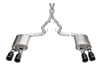 CORSA Xtreme Valved / 3.0 in Cat-Back 4.5 in Straight Tips | 2024 Mustang Dark Horse Coupe (21266)