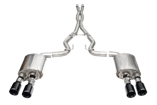 CORSA Xtreme Valved / 3.0 in Cat-Back 4.5 in Straight Tips | 2024 Mustang Dark Horse Coupe (21266)