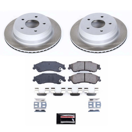PowerStop 2003 GMC Sonoma Rear Semi-Coated Rotor Kit (SC2008)