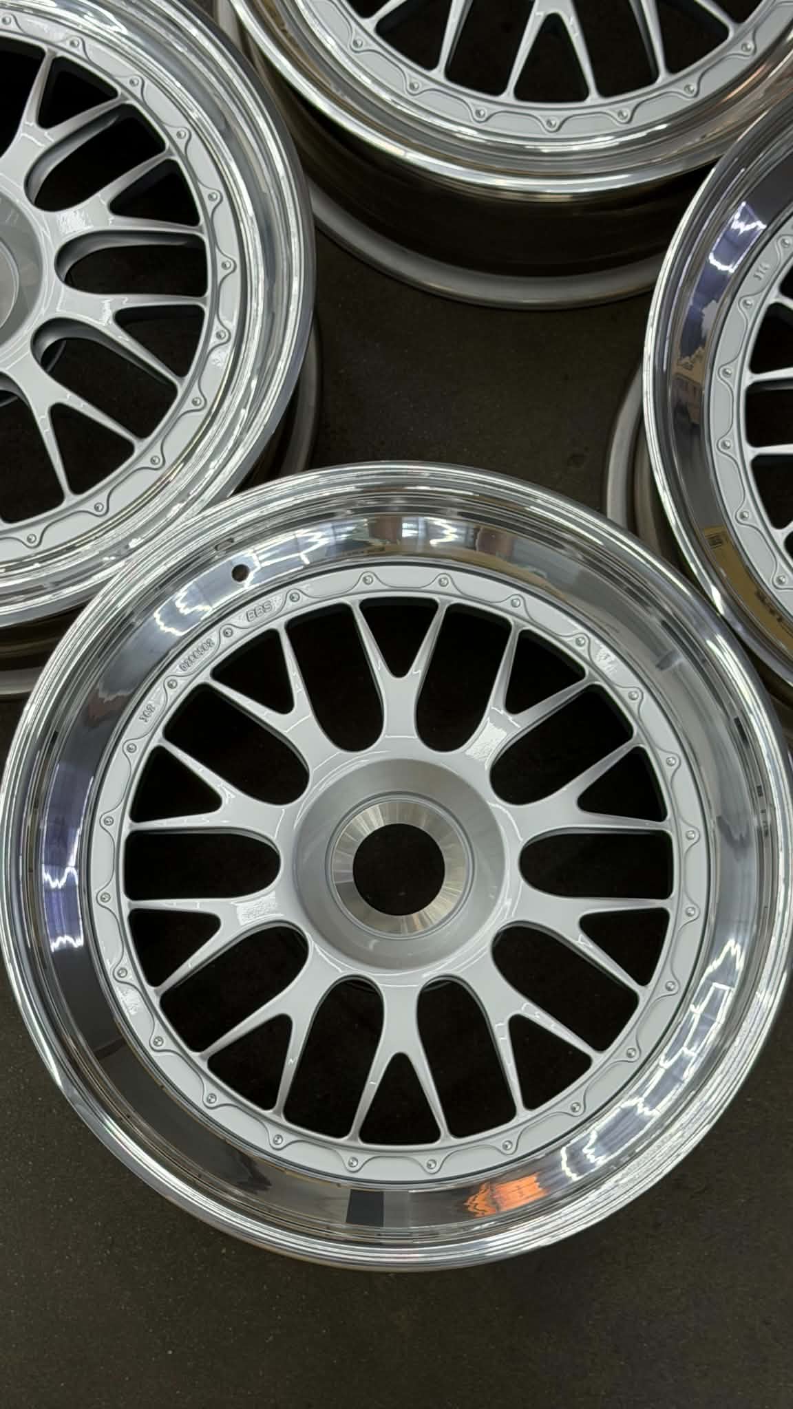 BBS E88 19x9.5 +41, 19x12.5 +41 CL Silver (SET)