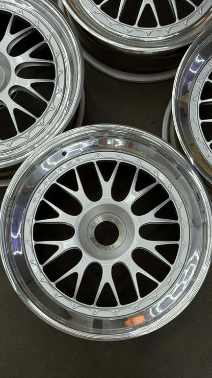 BBS E88 19x9.5 +41, 19x12.5 +41 CL Silver (SET)