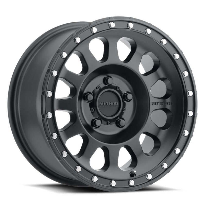 (set of 4) Method MR315 Matte Black | 20x9" +18mm | 6x5.5in Wheel