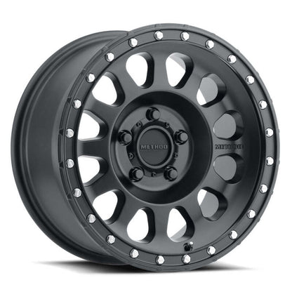 (set of 4) Method MR315 Matte Black | 20x9" +18mm | 6x5.5in Wheel