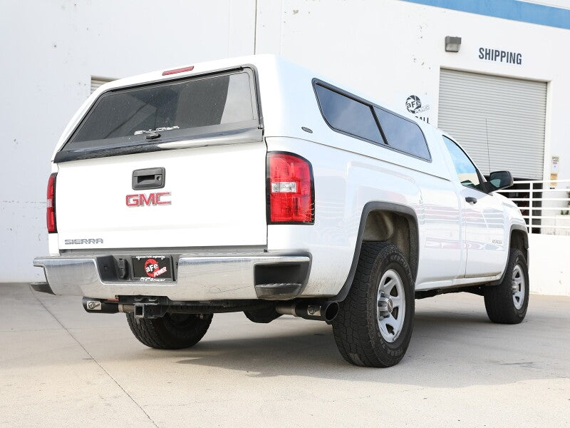 aFe Apollo GT Cat-Back Exhaust | GM Trucks (09-18) V6-4.3L / V8-4.8 / 5.3L Dual Rear Side Exit Black Tips (49-44134-B)