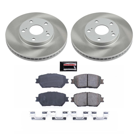 PowerStop 02-06 Toyota Camry Front Semi-Coated Rotor Kit (SC1064)