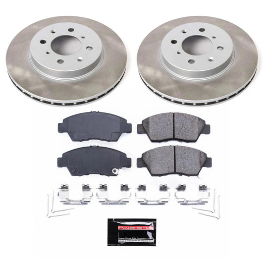 PowerStop 03-05 Honda Civic Front Semi-Coated Rotor Kit (SC696)