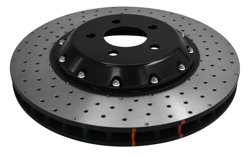 DBA 380mm Front 5000 Series Drilled Rotor w/ Black Hat | Ford Mustang GT (15-20) (DBA52166BLKXD)