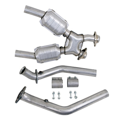 BBK 2-1/2in X Pipe w/ Catalytic Converters | Ford Mustang 94-04 (1670)