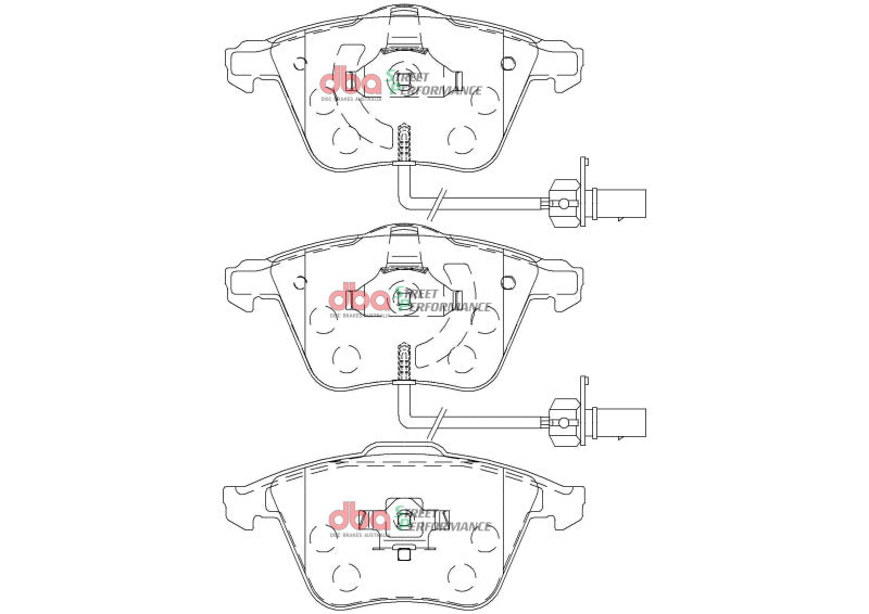 DBA Street Performance Front Brake Pads | Audi TTS Quattro (08-15) (DB2210SP)