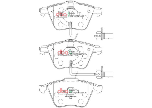 DBA Street Performance Front Brake Pads | Audi TTS Quattro (08-15) (DB2210SP)