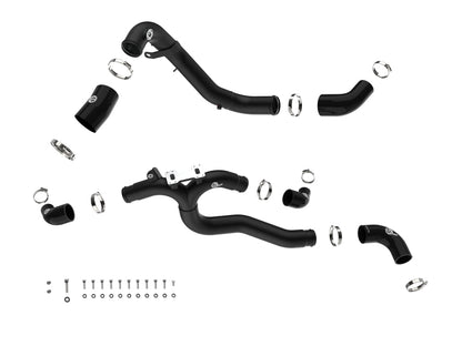 aFe 46-20804-B BladeRunner Aluminum Hot/Cold Charge Pipe Kit Red For G70 V6
