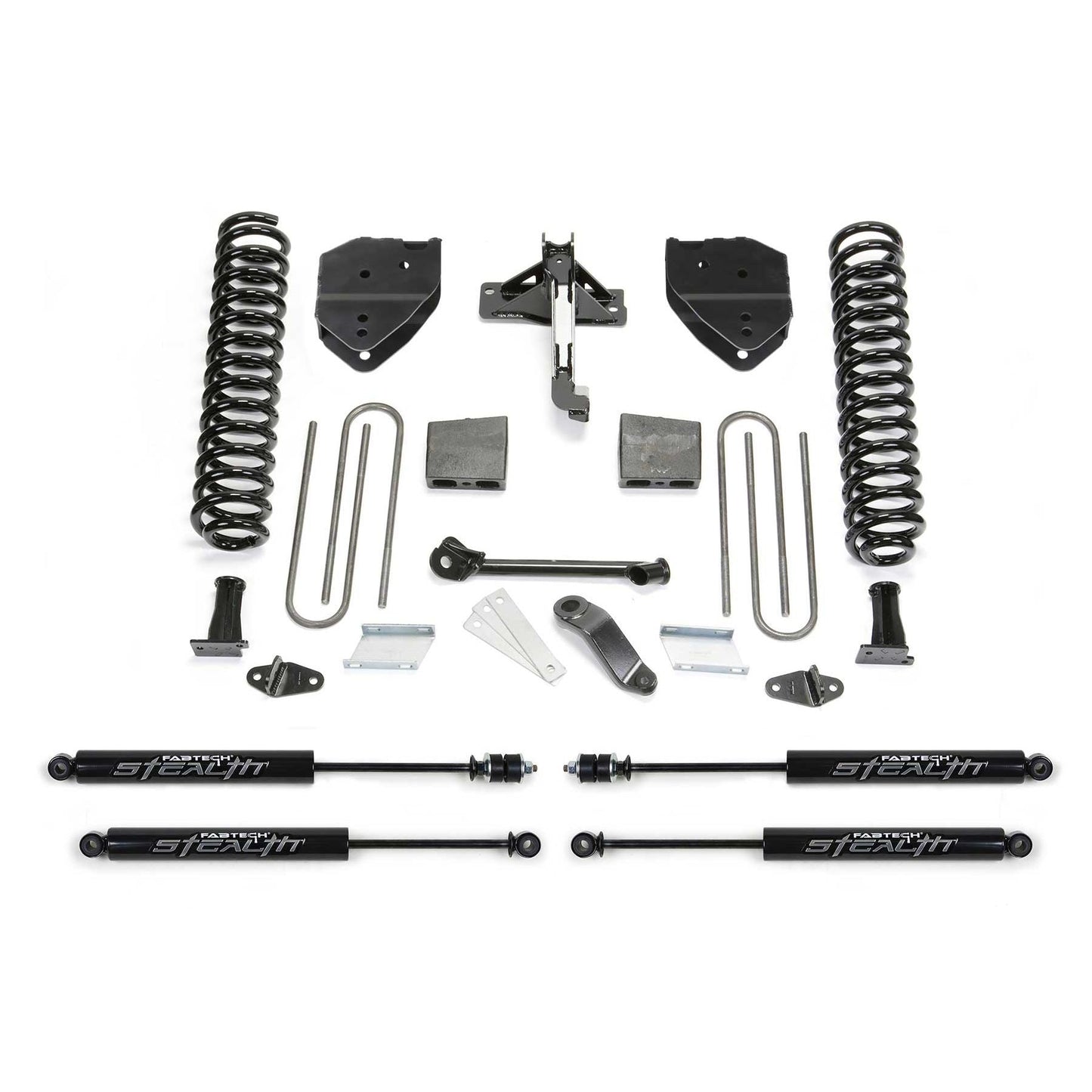 Fabtech 4" Basic Suspension System w/ Stealth | Ford F250/F350 4WD Gas (17-21) (K2252M)
