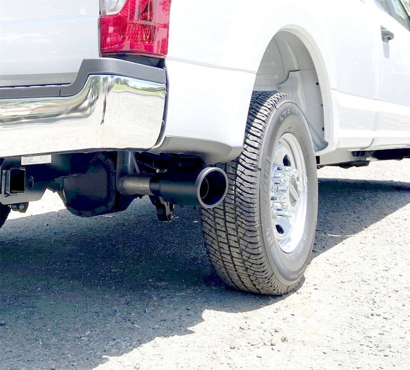 Gibson 3in Single Exhaust System | Ford F250/F350 7.3L (20-21) Black Elite