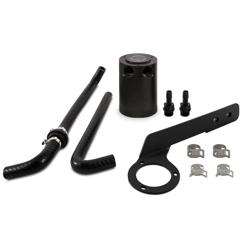 Mishimoto Direct Fit Baffled Oil Catch Can - PCV Side | Multiple Fitments (MMBCC-ACRD20-18PBEBK)