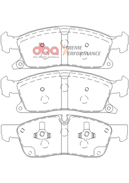 DBA Front Xtreme Performance Brake Pads | Dodge Durango / Jeep Grand Cherokee (11-12) (DB2216XP)
