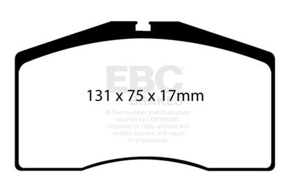 EBC Brakes DP3997C Redstuff Ceramic Low Dust Brake Pads for 93-97 911 928