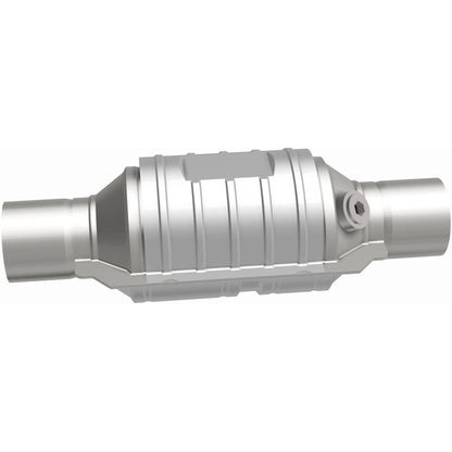 MagnaFlow Univ Cat Conv 2.5in Inlet/Outlet Ctr/Ctr Round 9in Body L x 5.125in W x 13in Overall L