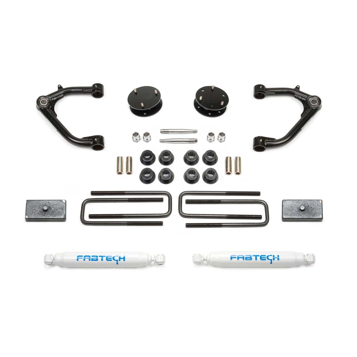 Fabtech 3in Uniball Upper Control Arm System w/ Performance Shocks | GM C/K1500 Pickup (19-22) (K1129)