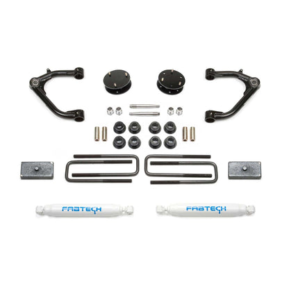 Fabtech 3in Uniball Upper Control Arm System w/ Performance Shocks | GM C/K1500 Pickup (19-22) (K1129)