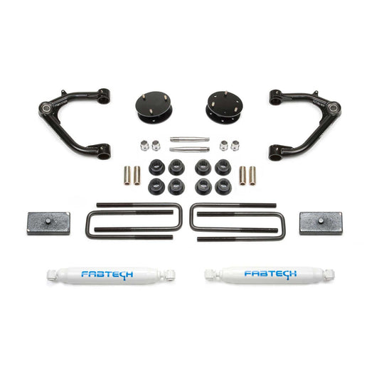 Fabtech 3in Uniball Upper Control Arm System w/ Performance Shocks | GM C/K1500 Pickup (19-22) (K1129)