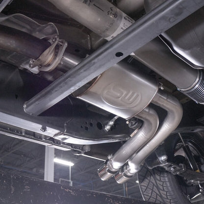 Stainless Works Catback System | Ford F-150 (15-19) 5.0L Lightning Exit w/ 4in Tips (FT18CBFT)