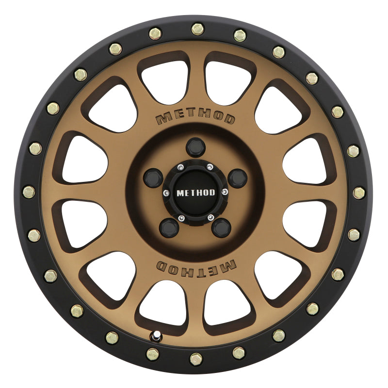 Method MR305 NV Bronze - Matte Black Lip | 18x9" +25mm | 5x150mm Wheel