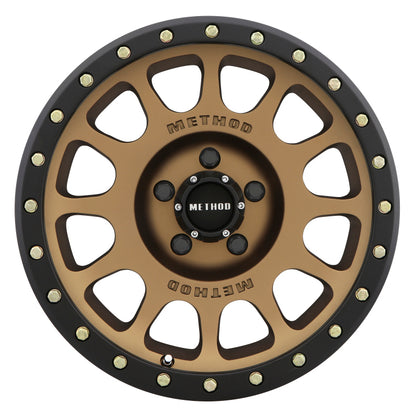 Method MR305 NV Bronze - Matte Black Lip | 18x9" +25mm | 5x150mm Wheel
