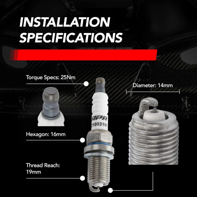 APR Iridium Pro Spark Plug | 14mm x 19mm x 16mm (Z1003101)